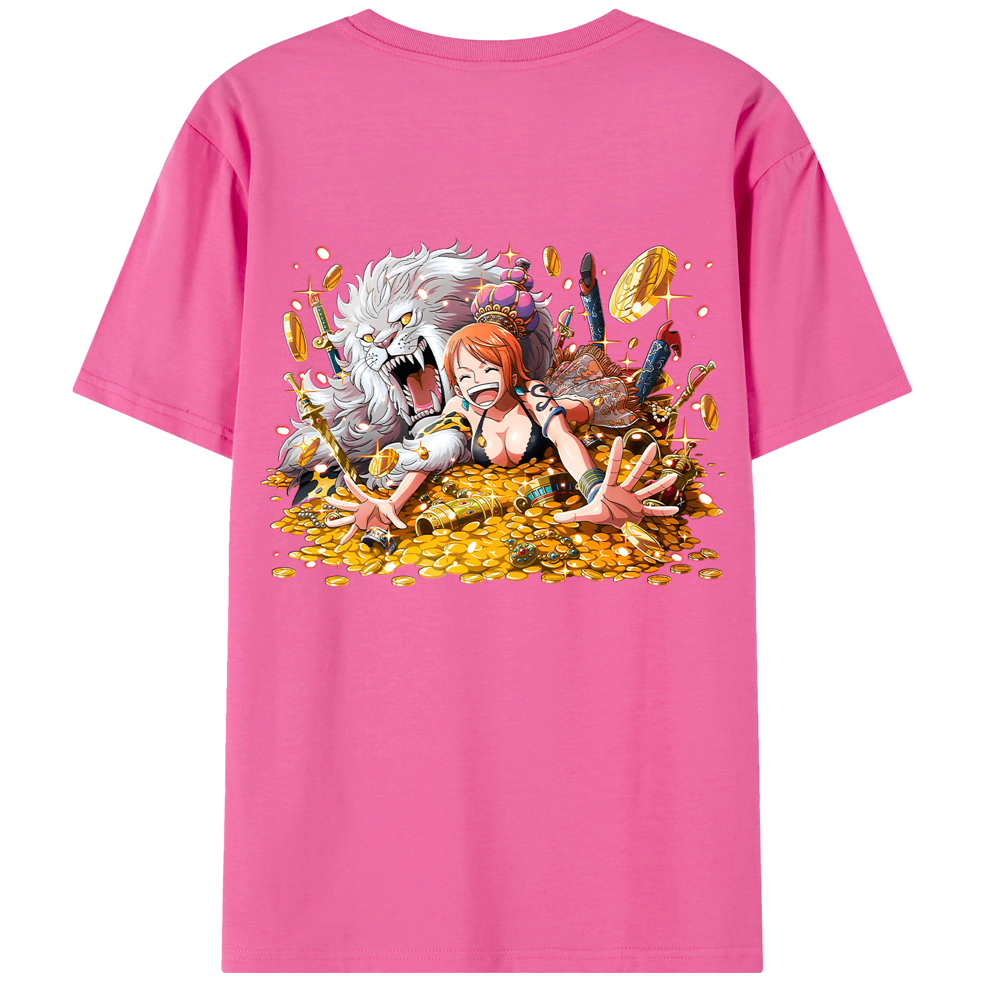 （画像用） ワンピース ナミ ONE PIECE Nami レディース半袖Tシャツ(バックプリント)